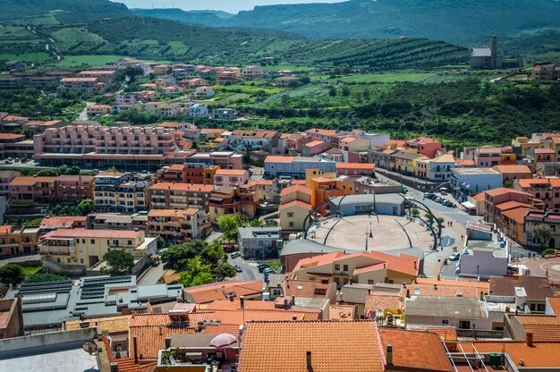 Vista da cidade de Castelsardo de cima