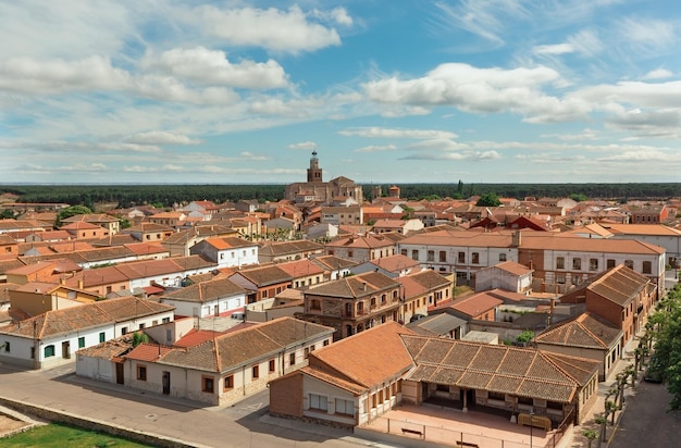 Vista da cidade de Coca do castelo