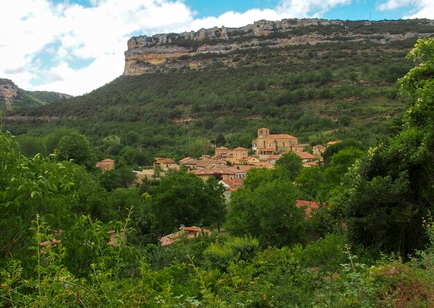 Vista da cidade de Escalada do sul de Burgos, Espanha