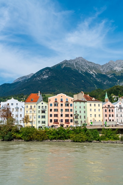 Vista da cidade de innsbruck, na áustria.