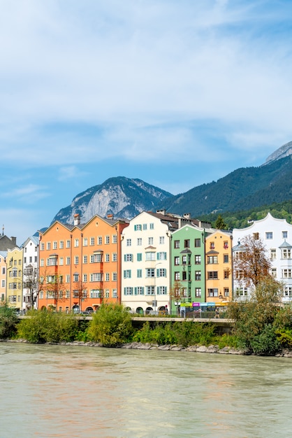 Vista da cidade de innsbruck, na áustria.