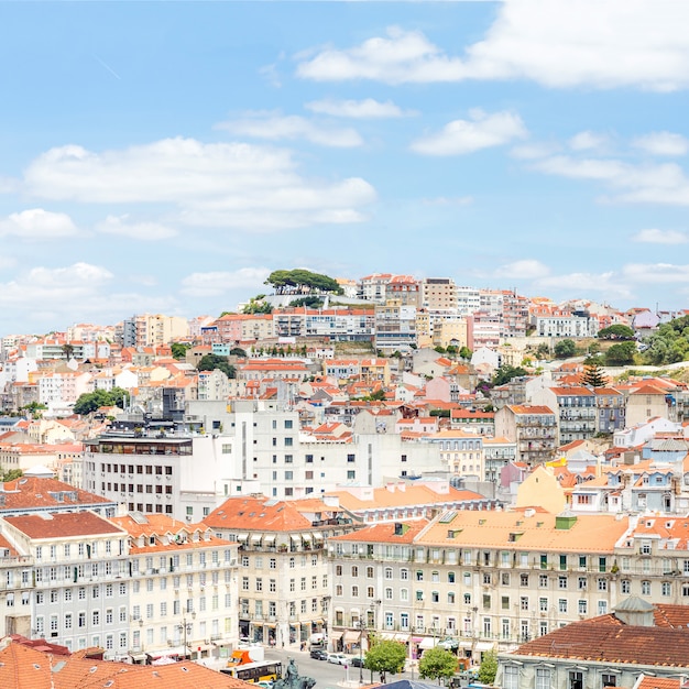 Foto vista da cidade de lisboa portugal