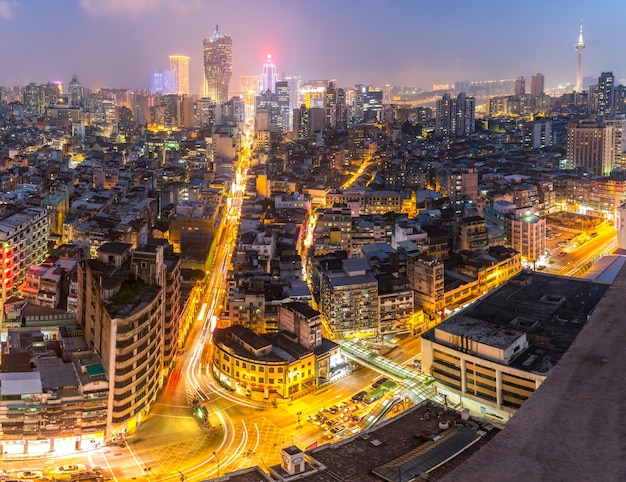 Vista da cidade de macau