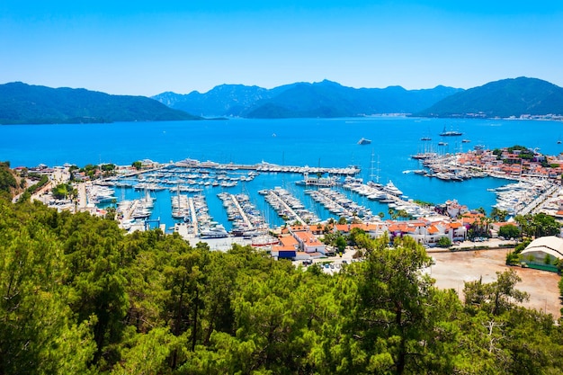 Vista da cidade de Marmaris na Turquia