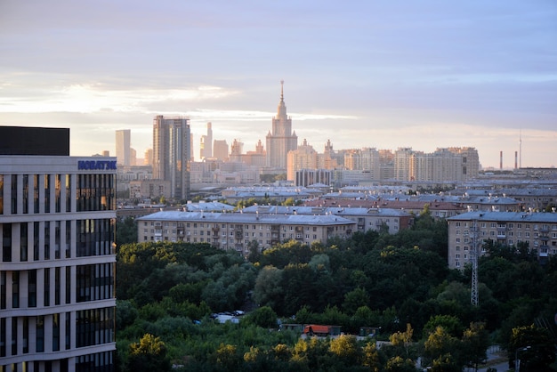 Vista da cidade de Moscou