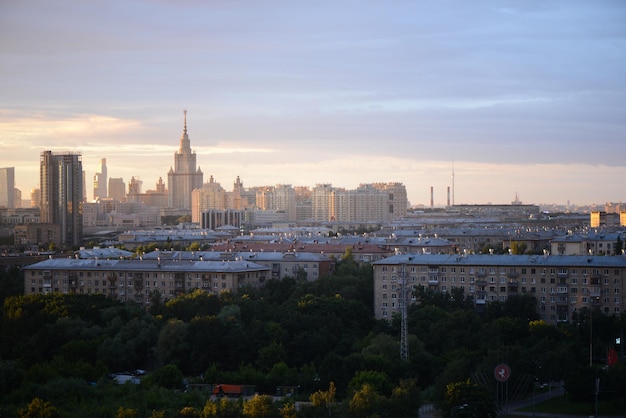 Vista da cidade de Moscou