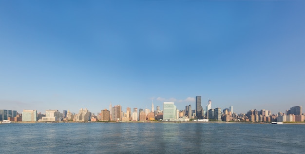 Vista da cidade de Nova York no início da manhã