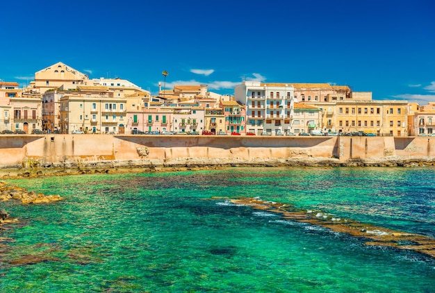 Vista da cidade de Siracusa, Sicília, Itália