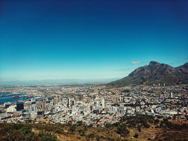 Foto vista da cidade do cabo