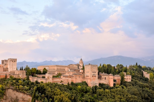 Vista da cidade histórica Granada Andalucia Espanha