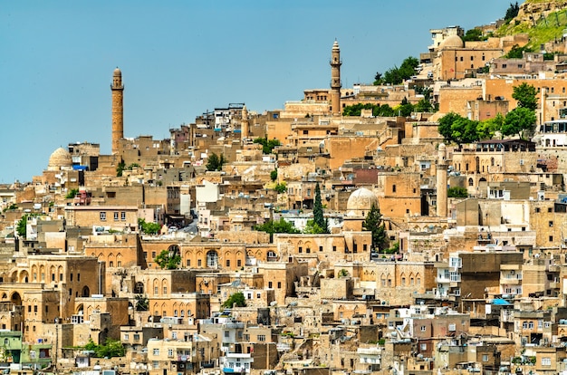 Vista da cidade velha de Mardin, na Turquia