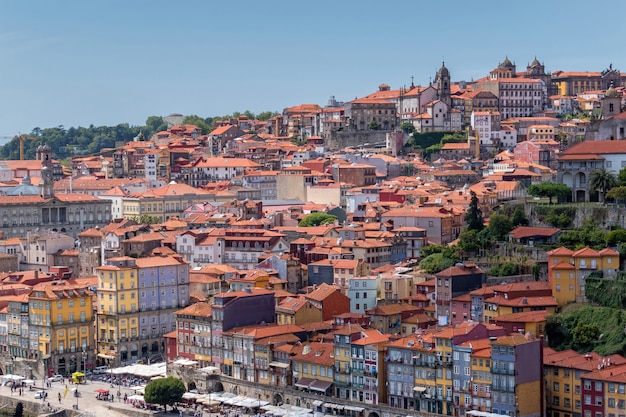 Foto vista da cidade velha porto em portugal