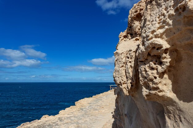 Vista da costa da ilha de Fuerteventura, Espanha, Ilhas Canárias