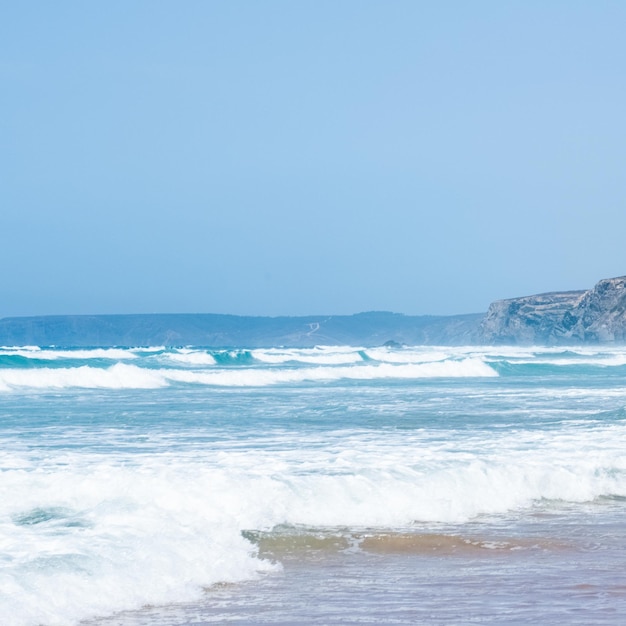 Vista da costa oceânica viagem perfeita e destino de férias