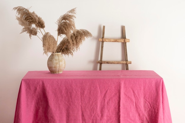 Foto vista da decoração na mesa