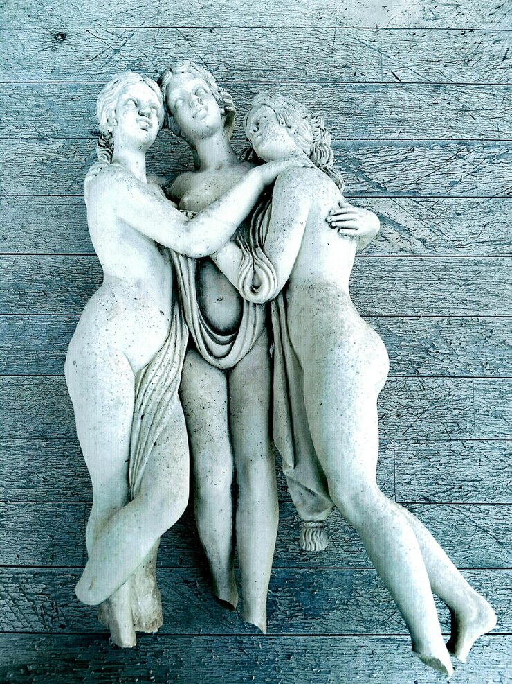 Foto vista da escultura