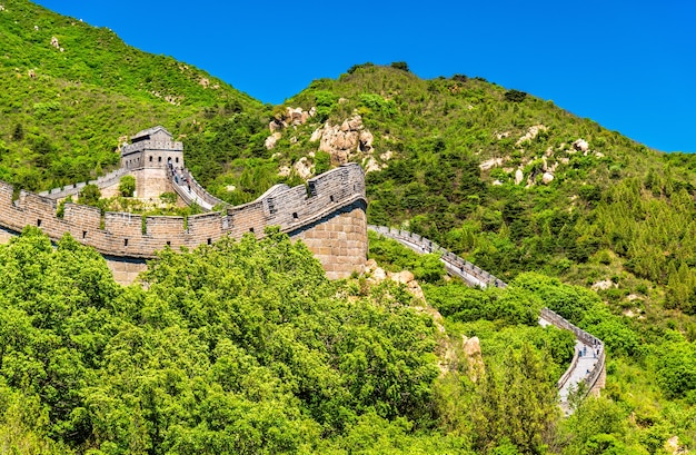 Vista da Grande Muralha em Badaling - Pequim, China