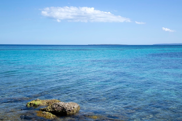 Vista da Ilha de Formentera de Ibiza, Espanha