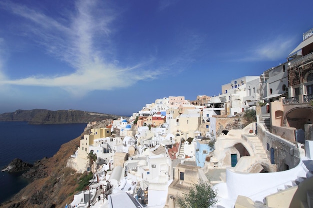 Vista da ilha de Santorini na Grécia