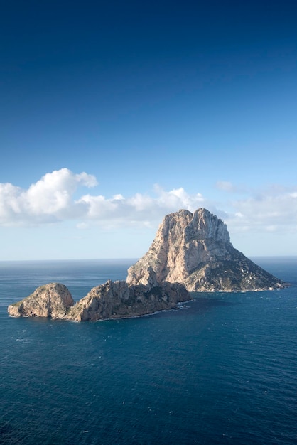 Vista da Ilha de Vedra em Ibiza, Espanha