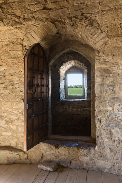 Vista da janela do Castelo Kamianets-Podilskyi, Ucrânia