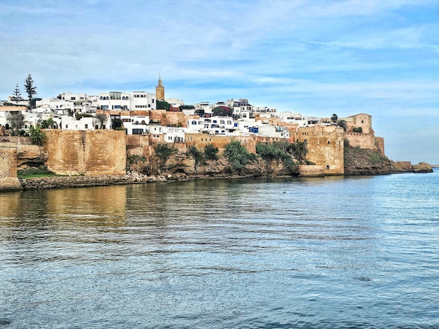 Foto vista da kasbah de rabat, marrocos