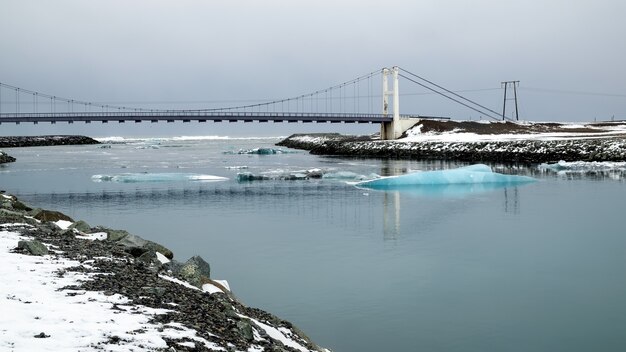 Vista da Lagoa de Gelo Jokulsarlon