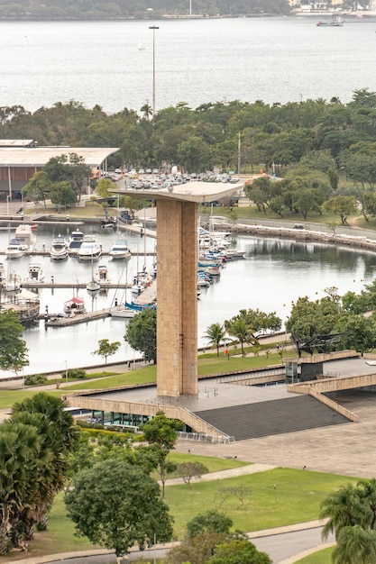 Vista da marina da gloria no centro do Rio de Janeiro