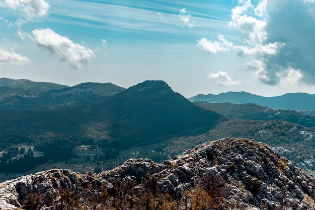 Vista da montanha perto de Kotor