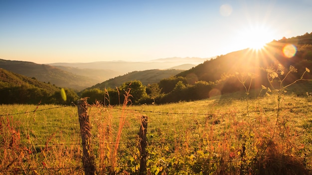 Vista da paisagem da Galiza