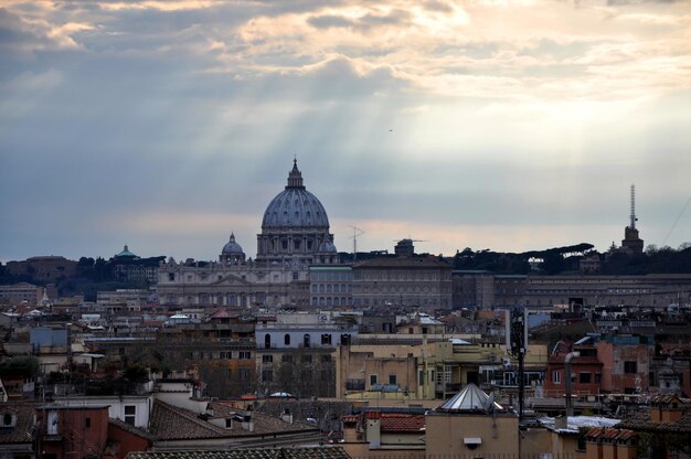 Vista da paisagem de Roma