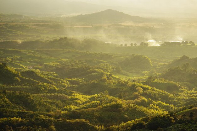 Foto vista da paisagem em alto ângulo