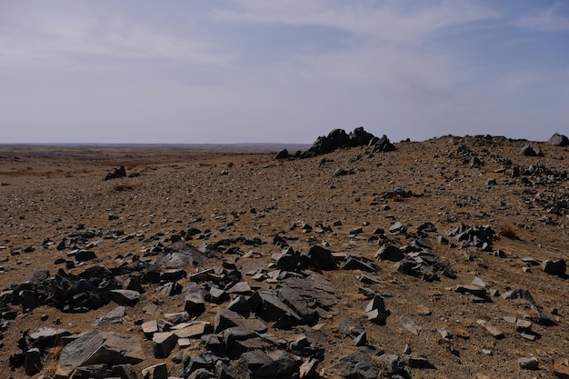 Vista da paisagem no deserto de Gobi Mongólia