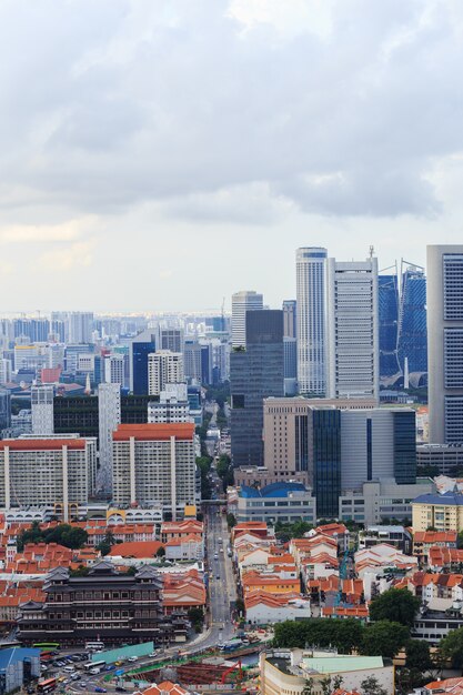 vista da paisagem urbana de Cingapura