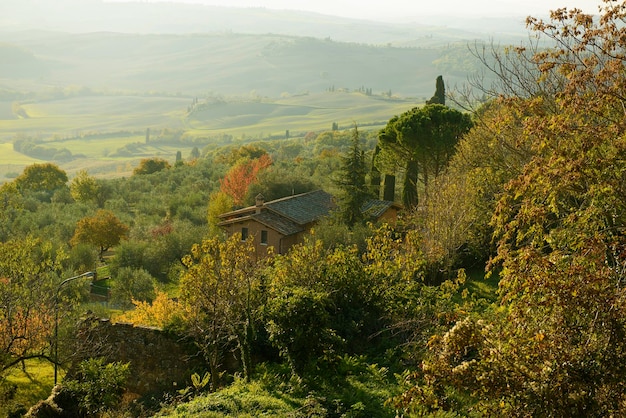 Vista da parede de Pienza