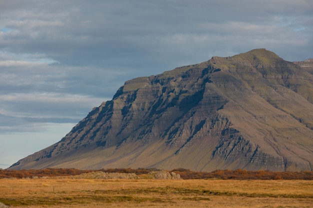 Vista da península de snaefellsnes, na islândia ocidental.