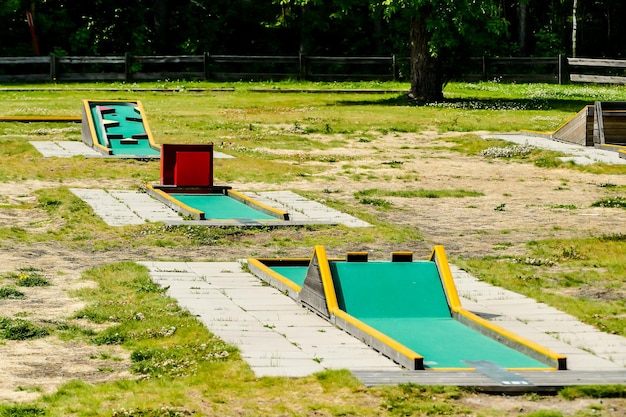 Foto vista da piscina no parque