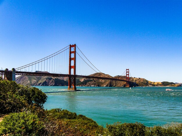 Foto vista da ponte do portão dourado