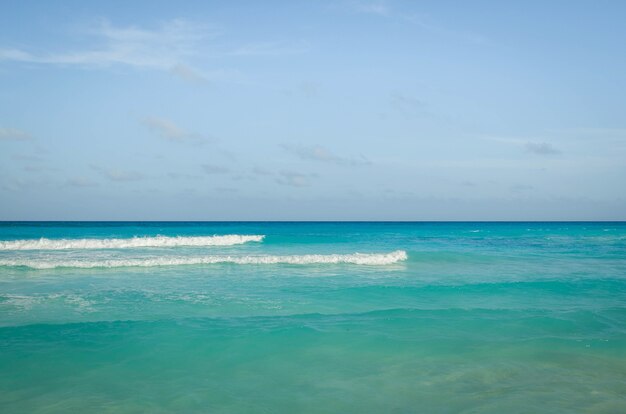 Vista da praia de Cancún