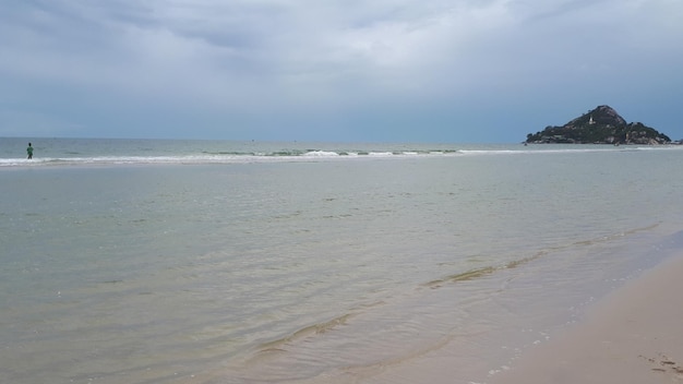 Vista da Praia de Hua Hin 19 de agosto de 2018 Hua Hin Tailândia