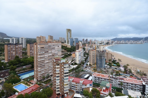 Vista da província de Benidorm Alicante Espanha