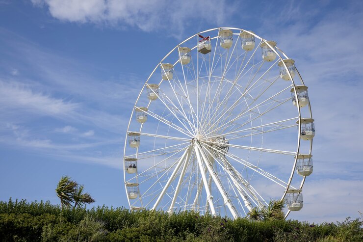 Foto vista da roda gigante em eastbourne