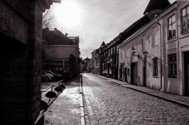 Foto vista da rua da cidade