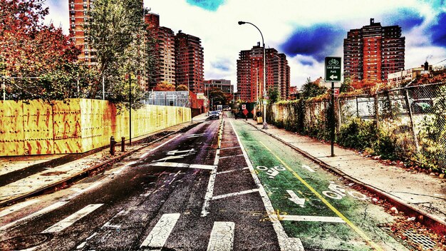 Foto vista da rua da cidade