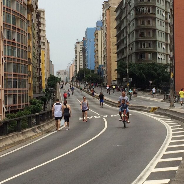 Foto vista da rua da cidade