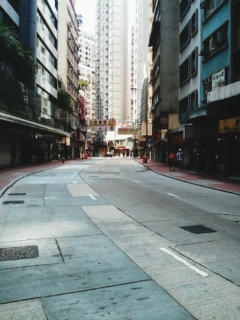 Foto vista da rua da cidade