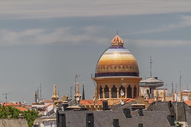 Vista da rua em Madri