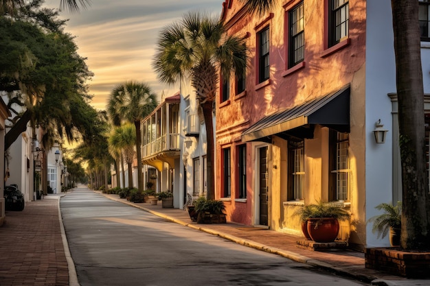 Vista da Rua St George em St Augustine