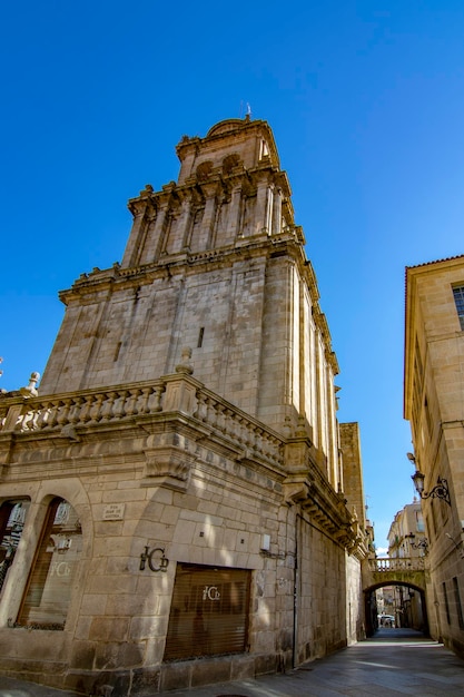 Vista da torre da Catedral de Ourense Espanha