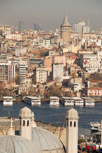 Vista da Torre Galata do Corno de Ouro